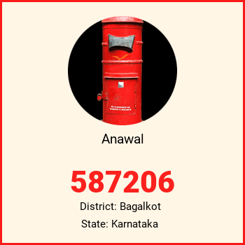 Anawal pin code, district Bagalkot in Karnataka