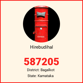 Hirebudihal pin code, district Bagalkot in Karnataka