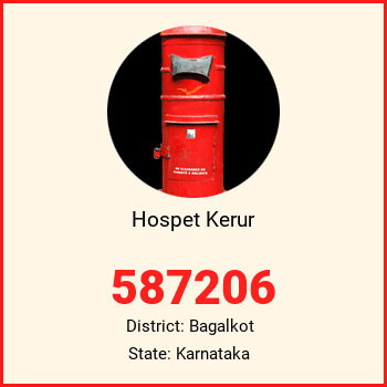 Hospet Kerur pin code, district Bagalkot in Karnataka