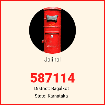 Jalihal pin code, district Bagalkot in Karnataka