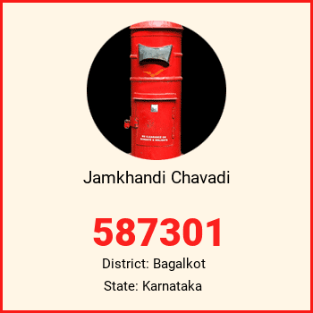 Jamkhandi Chavadi pin code, district Bagalkot in Karnataka