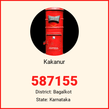 Kakanur pin code, district Bagalkot in Karnataka