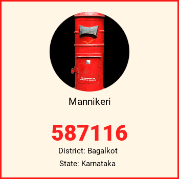 Mannikeri pin code, district Bagalkot in Karnataka