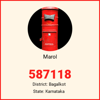 Marol pin code, district Bagalkot in Karnataka