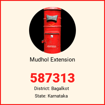 Mudhol Extension pin code, district Bagalkot in Karnataka