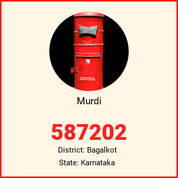 Murdi pin code, district Bagalkot in Karnataka