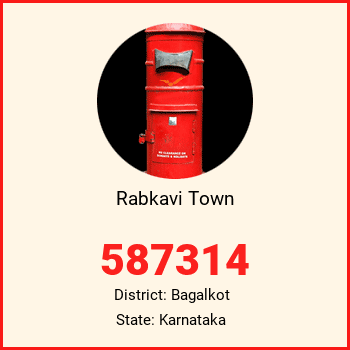 Rabkavi Town pin code, district Bagalkot in Karnataka