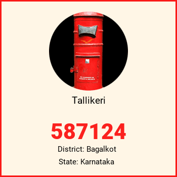 Tallikeri pin code, district Bagalkot in Karnataka