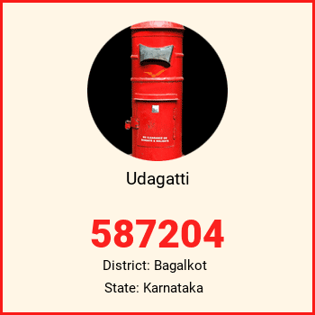 Udagatti pin code, district Bagalkot in Karnataka
