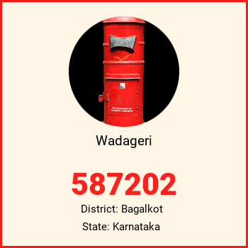 Wadageri pin code, district Bagalkot in Karnataka