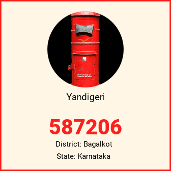 Yandigeri pin code, district Bagalkot in Karnataka