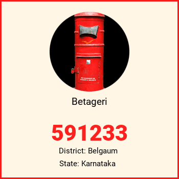 Betageri pin code, district Belgaum in Karnataka