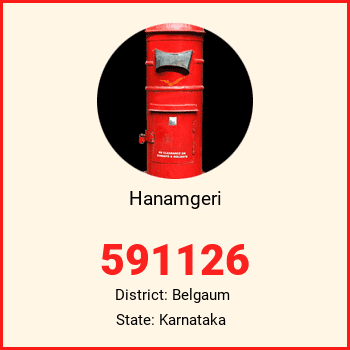 Hanamgeri pin code, district Belgaum in Karnataka