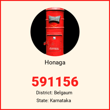 Honaga pin code, district Belgaum in Karnataka