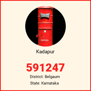 Kadapur pin code, district Belgaum in Karnataka