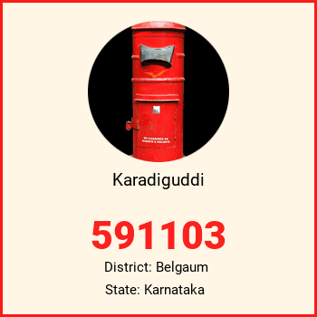 Karadiguddi pin code, district Belgaum in Karnataka