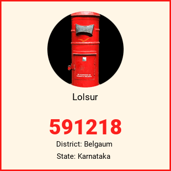 Lolsur pin code, district Belgaum in Karnataka