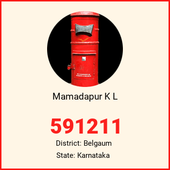 Mamadapur K L pin code, district Belgaum in Karnataka