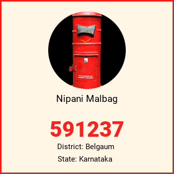 Nipani Malbag pin code, district Belgaum in Karnataka
