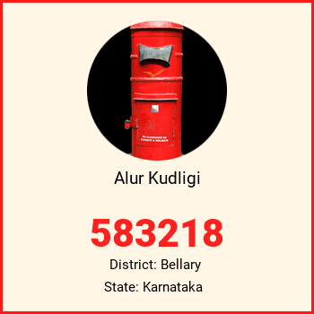 Alur Kudligi pin code, district Bellary in Karnataka