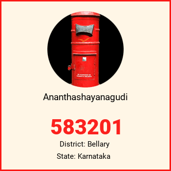 Ananthashayanagudi pin code, district Bellary in Karnataka