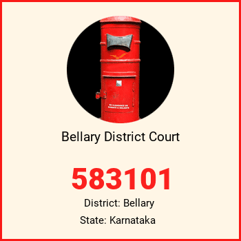 Bellary District Court pin code, district Bellary in Karnataka