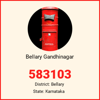 Bellary Gandhinagar pin code, district Bellary in Karnataka