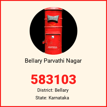 Bellary Parvathi Nagar pin code, district Bellary in Karnataka