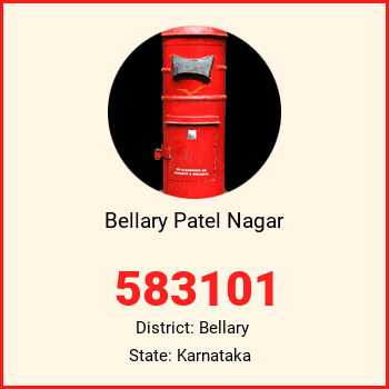 Bellary Patel Nagar pin code, district Bellary in Karnataka