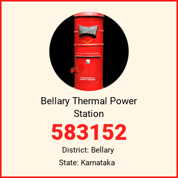 Bellary Thermal Power Station pin code, district Bellary in Karnataka