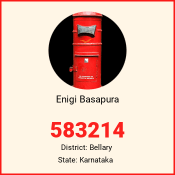 Enigi Basapura pin code, district Bellary in Karnataka