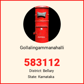 Gollalingammanahalli pin code, district Bellary in Karnataka