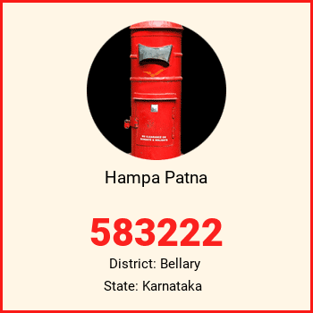 Hampa Patna pin code, district Bellary in Karnataka