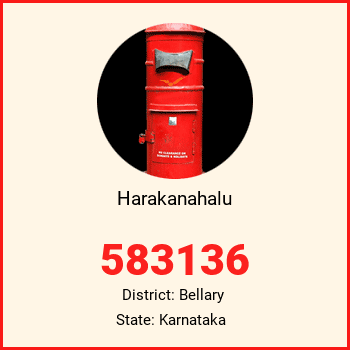 Harakanahalu pin code, district Bellary in Karnataka