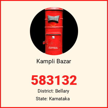 Kampli Bazar pin code, district Bellary in Karnataka