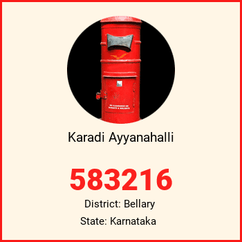 Karadi Ayyanahalli pin code, district Bellary in Karnataka