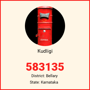 Kudligi pin code, district Bellary in Karnataka
