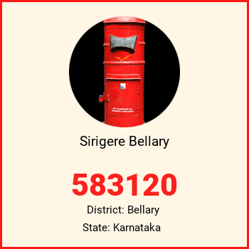 Sirigere Bellary pin code, district Bellary in Karnataka