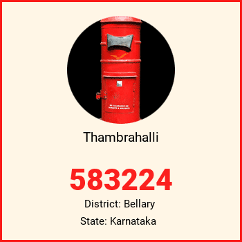 Thambrahalli pin code, district Bellary in Karnataka