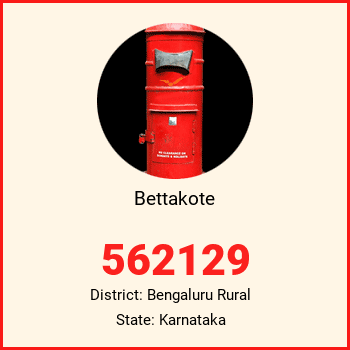Bettakote pin code, district Bengaluru Rural in Karnataka
