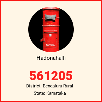 Hadonahalli pin code, district Bengaluru Rural in Karnataka