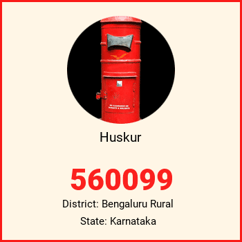 Huskur pin code, district Bengaluru Rural in Karnataka