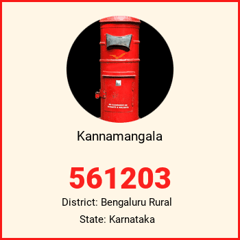 Kannamangala pin code, district Bengaluru Rural in Karnataka