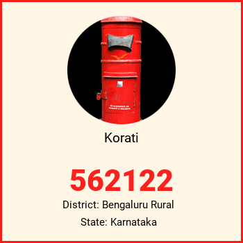 Korati pin code, district Bengaluru Rural in Karnataka