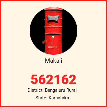 Makali pin code, district Bengaluru Rural in Karnataka