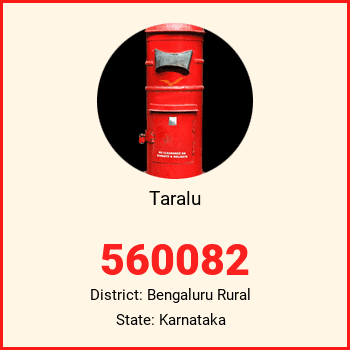 Taralu pin code, district Bengaluru Rural in Karnataka