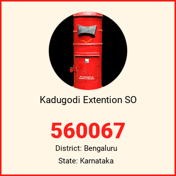 Kadugodi Extention SO pin code, district Bengaluru in Karnataka