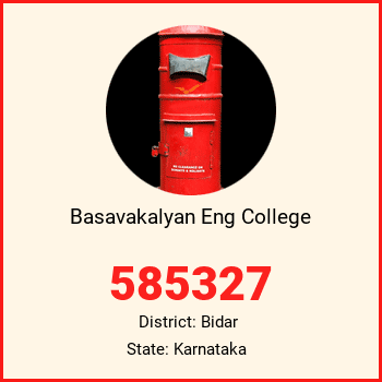 Basavakalyan Eng College pin code, district Bidar in Karnataka