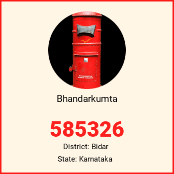 Bhandarkumta pin code, district Bidar in Karnataka