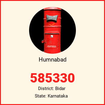Humnabad pin code, district Bidar in Karnataka
